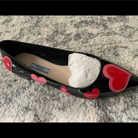 prada heart flats